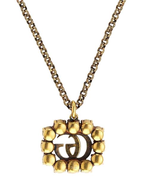 gucci crystal double g necklace|gucci chain necklace dupe.